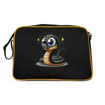 Cobra - Retro Bag - black/gold - Back