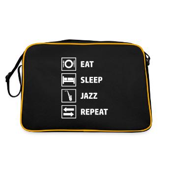 Design jazz pour les fans de jazz - Sac Retro - noir/or - Dos