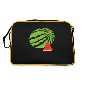 Happy Watermelon - Retro Bag - black/gold - Back