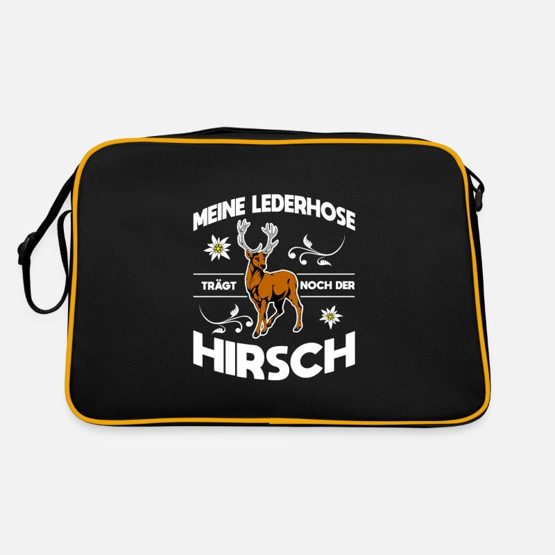 Meine Lederhose Trägt Noch Der Hirsch Retro Tasche