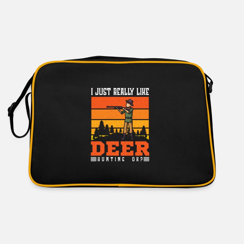 I Just Really Like Deer Hunting OK Retro Tasche