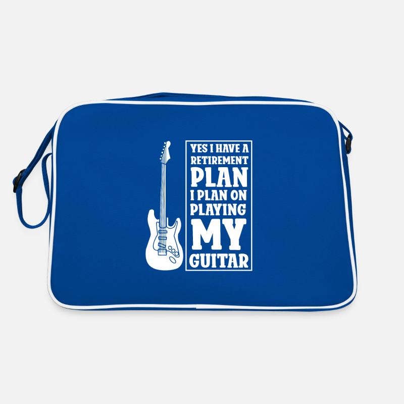have a retirement plan on playing my guitar Retro Tasche