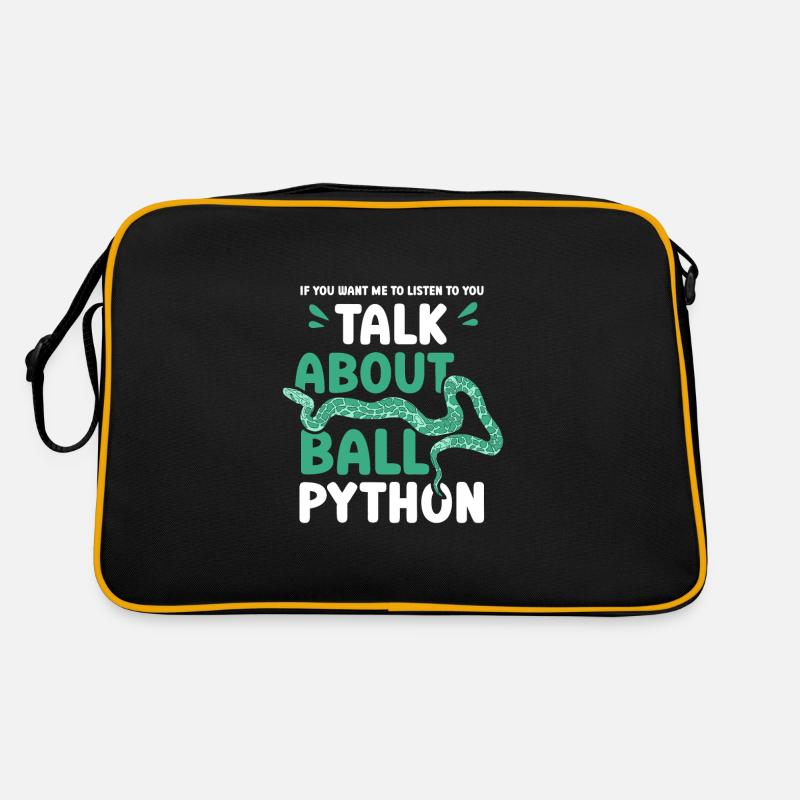 talk about ball python Retro Tasche