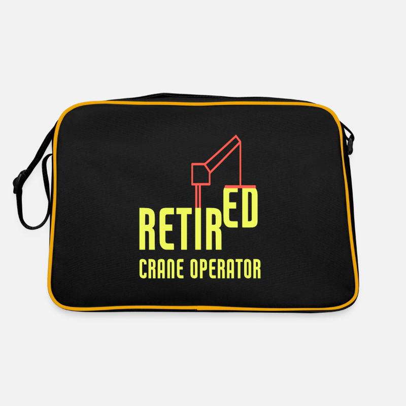 Retired Crane Operator Heavy Equipment Operator Retro Tasche