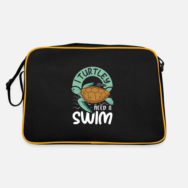 I turtley need a swim Retro Tasche
