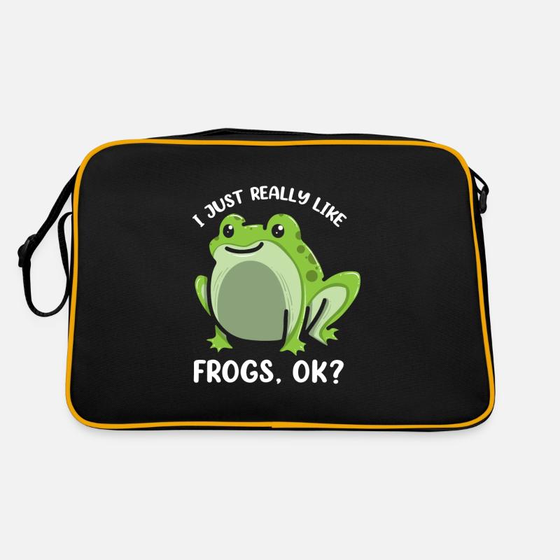 J’aime vraiment frogs Funny Frog Lover Sac Retro