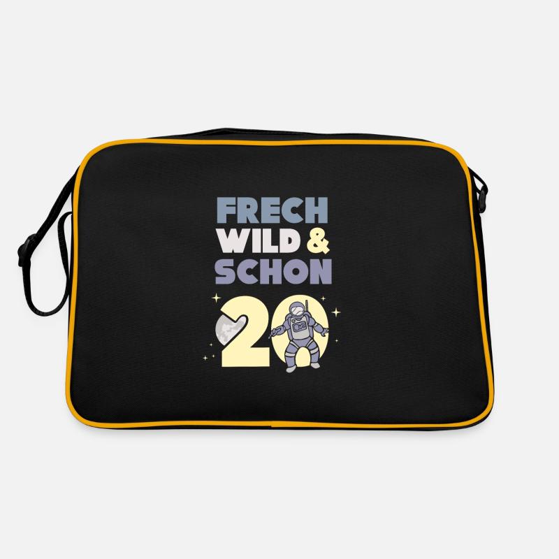 Geschenk 20 Jahre Geburtstag Mann Astronaut Retro Tasche