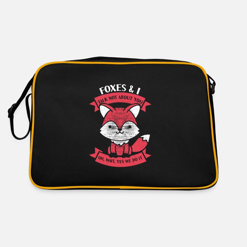 Foxes & I talk not about you Retro Tasche
