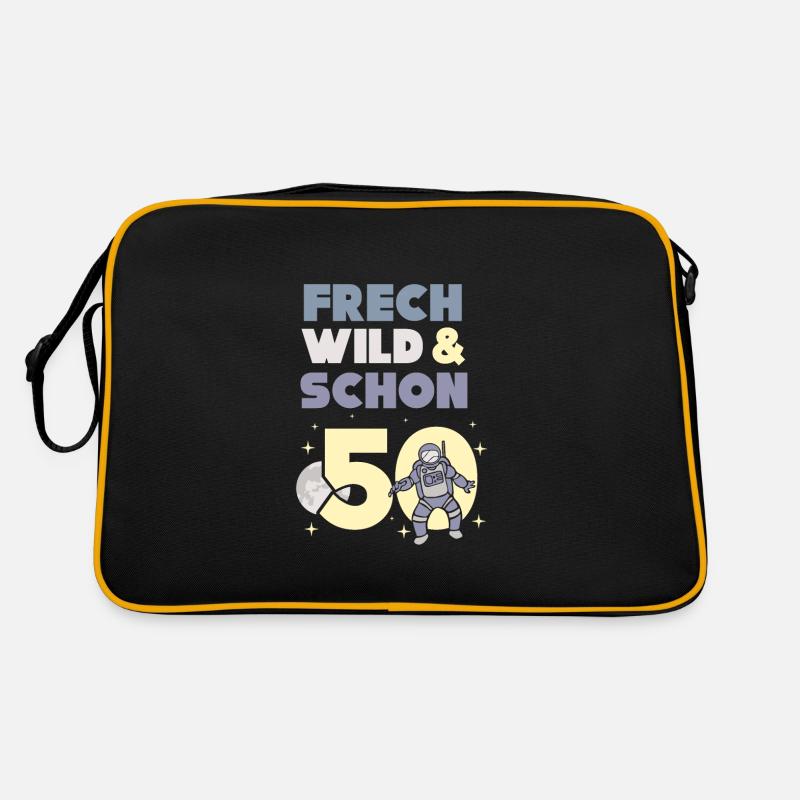 Geschenk 50 Jahre Geburtstag Mann Astronaut Retro Tasche