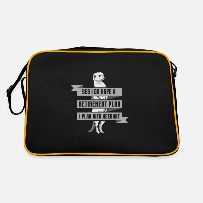 have a retirement plan i plan with meerkat Retro Tasche