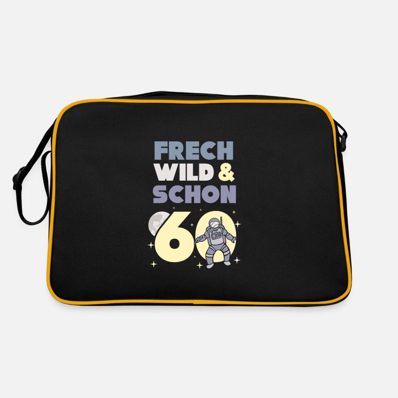 Geschenk 60 Jahre Geburtstag Mann Astronaut Retro Tasche