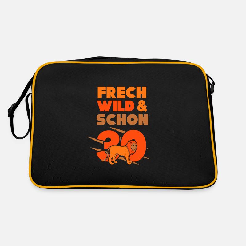 Geschenk 30 Jahre Geburtstag Mann Löwe Retro Tasche