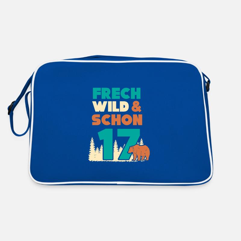 17 Jahre Geburtstag Bär Retro Tasche