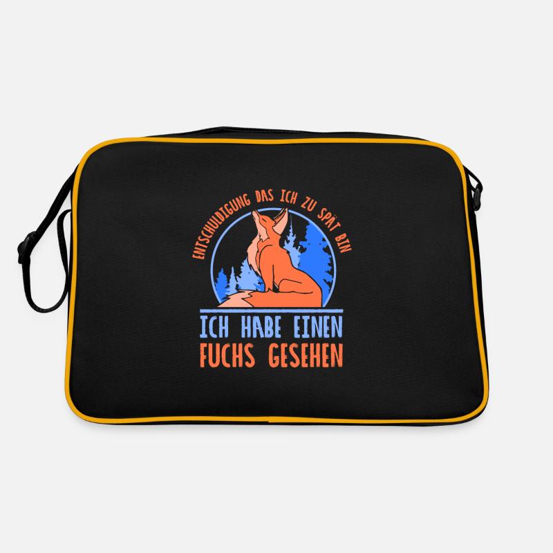 ich habe ein fuchs gesehen Retro Tasche