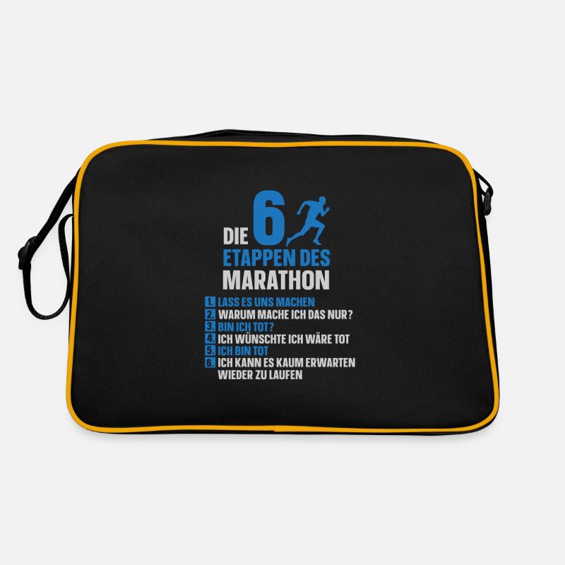 Etappen des Marathon Retro Tasche