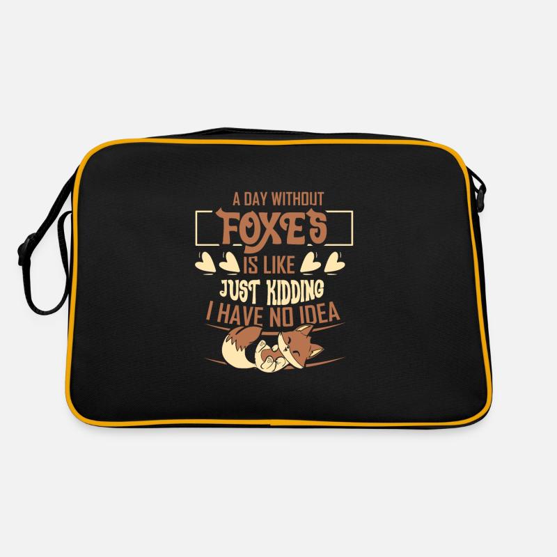 A day without foxes Retro Tasche