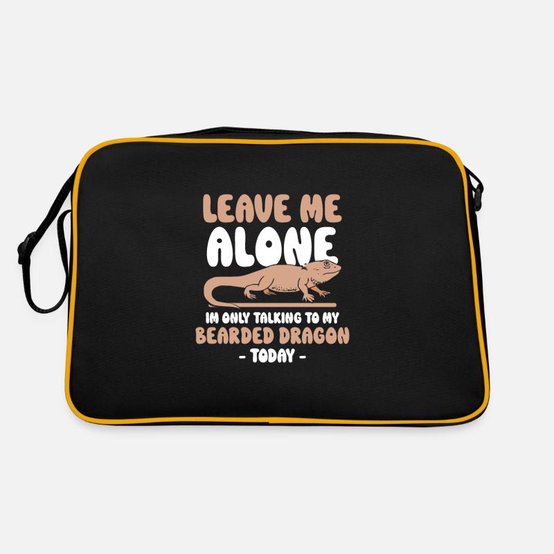 im only talking to my Bearded Dragon today Retro Tasche