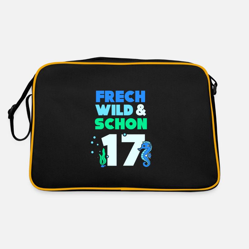 17 Jahre Geburtstag Seepferd Retro Tasche