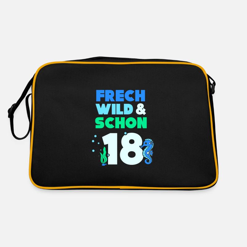 18 Jahre Geburtstag Seepferd Retro Tasche