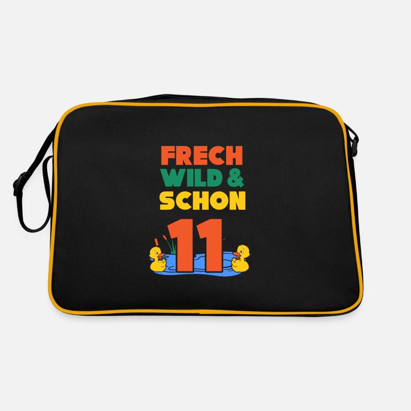 11 Jahre Geburtstag Junge Mädchen Ente Retro Tasche