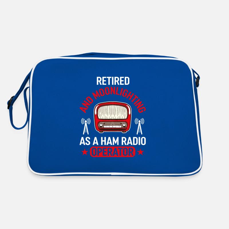 Retired And Moonlighting As A Ham Radio Operator Retro Tasche