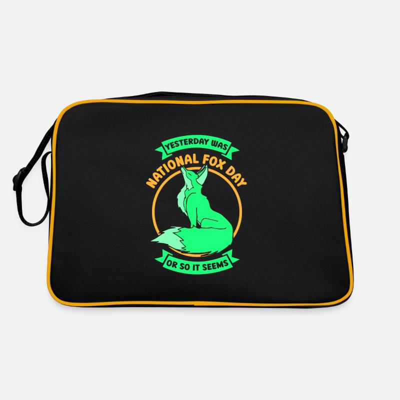 Yesterday was national fox day Retro Tasche