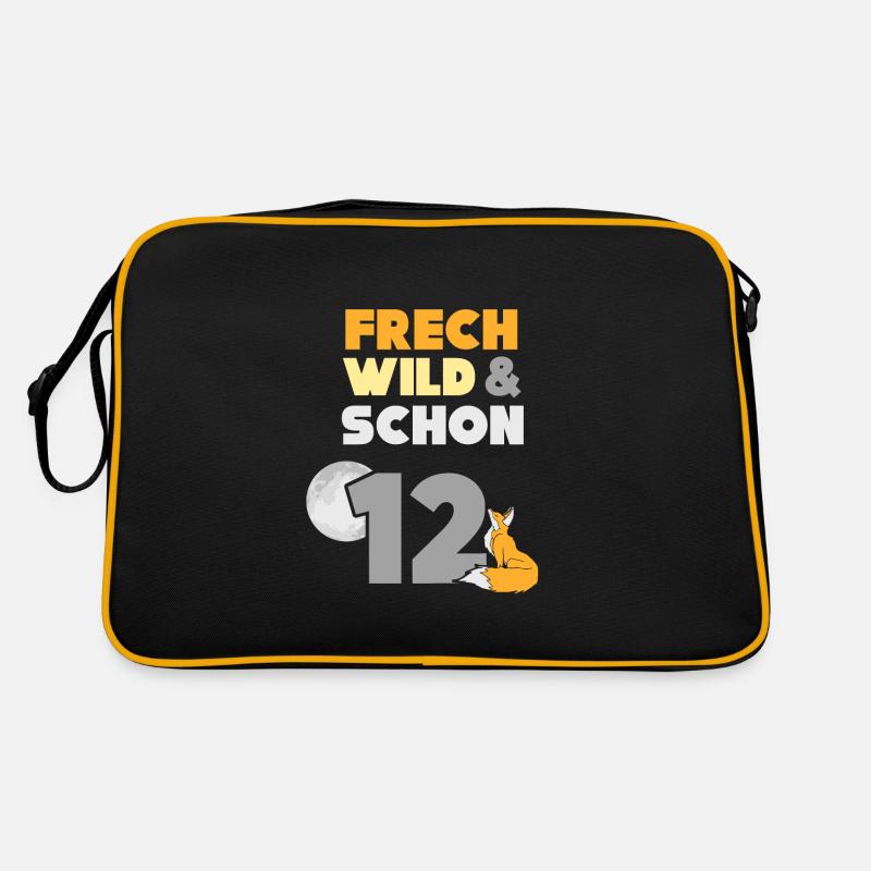 12 Jahre Geburtstag Junge Mädchen Fuchs Retro Tasche