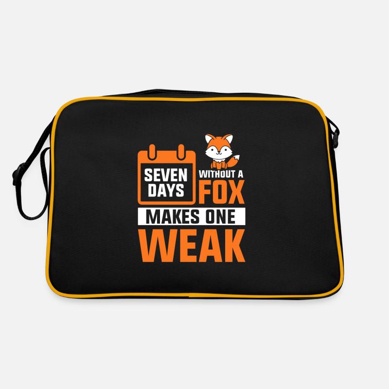 Seven days without a fox makes one week Retro Tasche