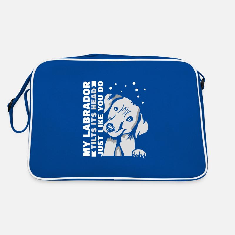 my Labrador tilts its head just like you do Retro Tasche