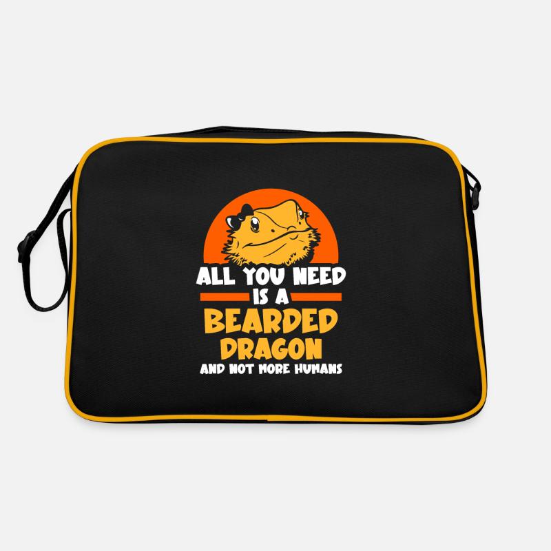 All you need is a Bearded Dragons Retro Tasche