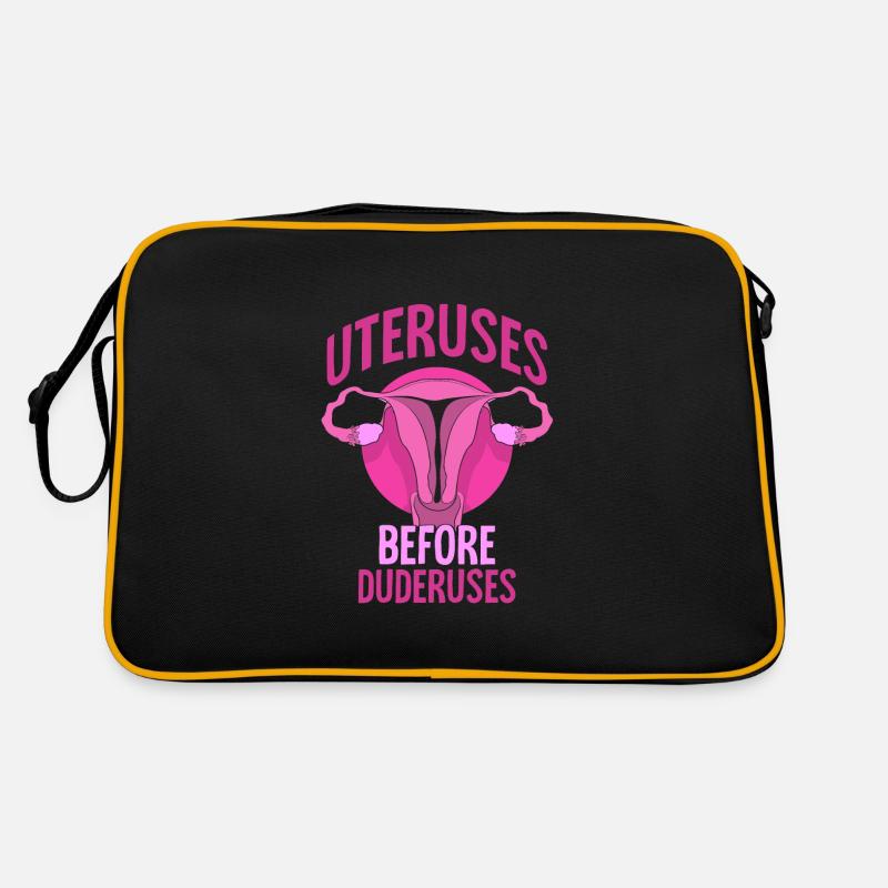 Uteruses Before Duderuses Retro Tasche