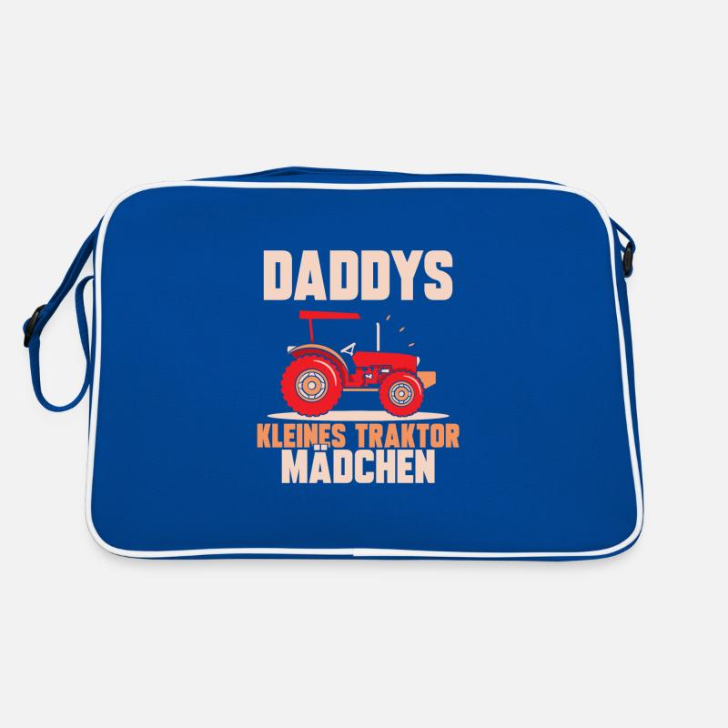 Daddys kleines traktor mädchen Landwirtschaft Retro Tasche