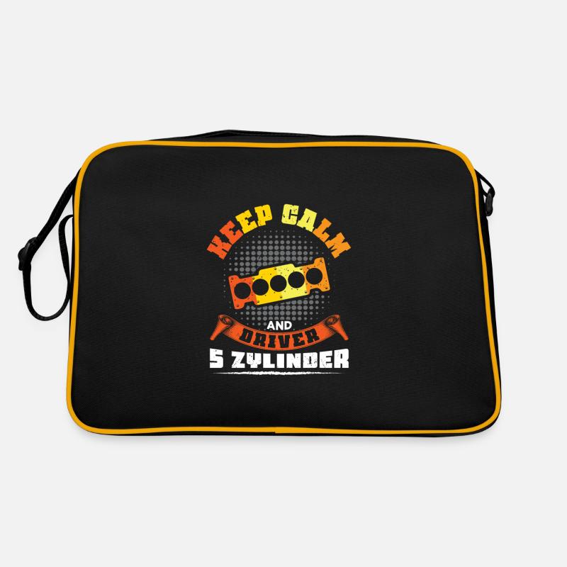 Keep Calm and driver 5 Zylinder Retro Tasche