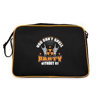 You can't spell party without RT - Retro Tasche - Schwarz/Gold - Hinten