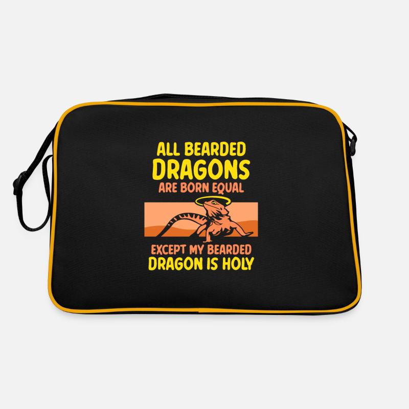 All Bearded Dragons are born equal Retro Tasche