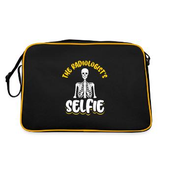 The Radiologist’s Selfie - Retro Tasche - Schwarz/Gold - Hinten