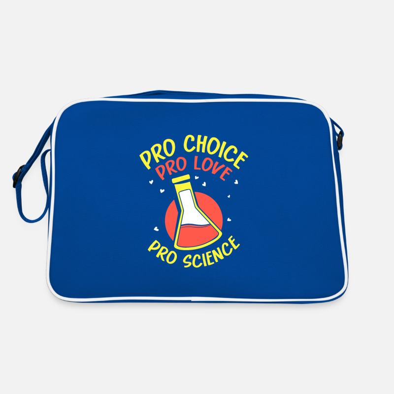 Pro choice pro love pro science Retro Tasche