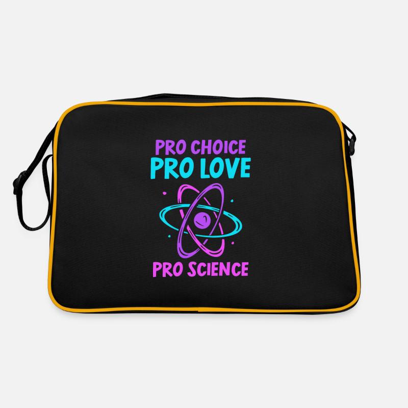 Pro choice pro love pro science Retro Tasche