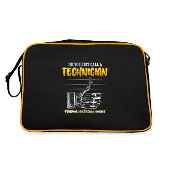 #RadiologicTechnologist - Retro Tasche - Schwarz/Gold - Hinten