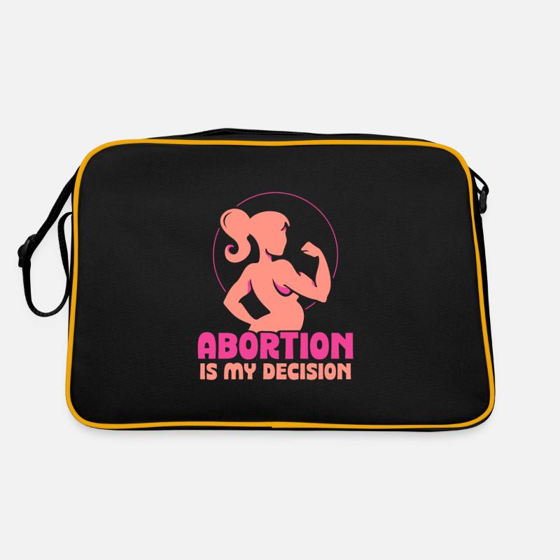 Abortion is my decision Retro Tasche