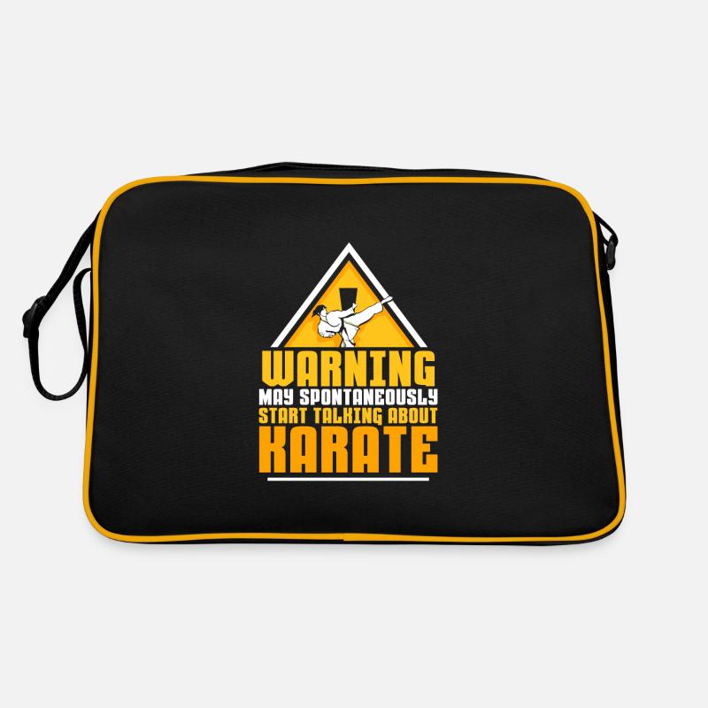 spontaneously start talking about Karate Retro Tasche