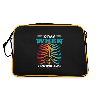 X-Ray When You’re in Love - Retro Tasche - Schwarz/Gold - Hinten