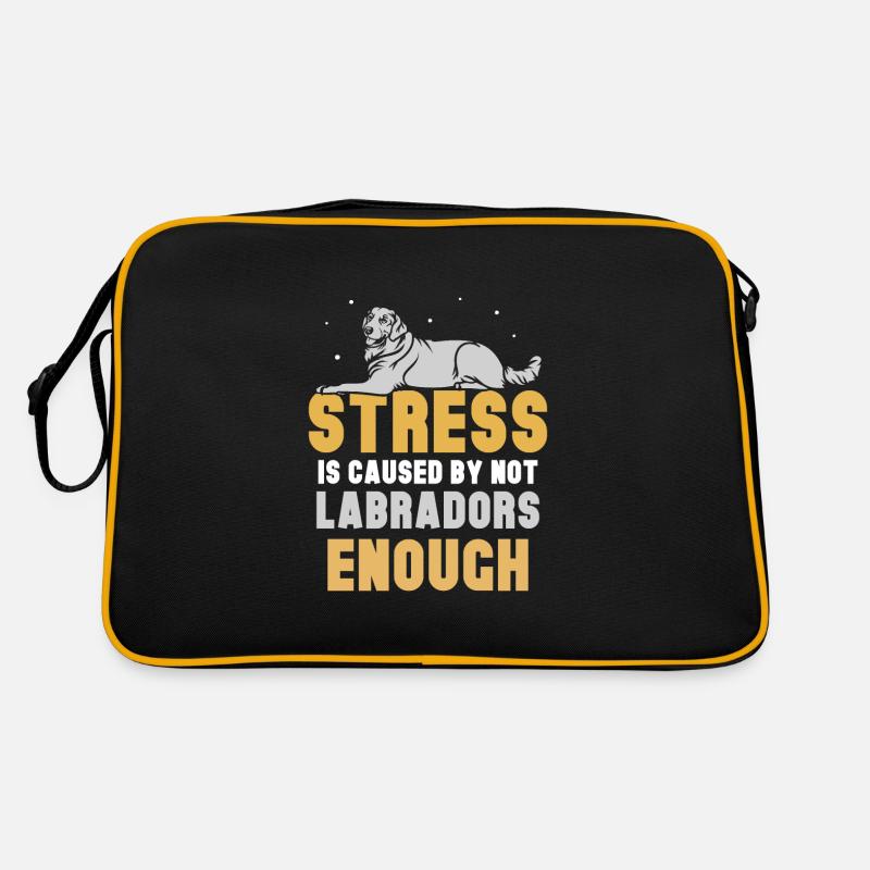 Stress is caused by not Labradors enough Retro Tasche