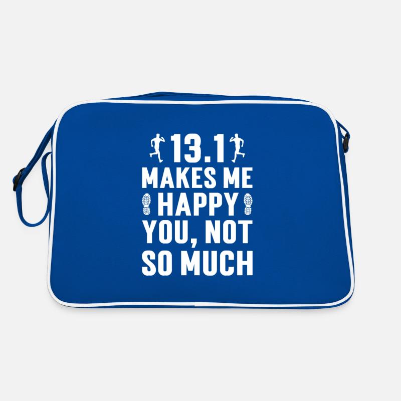 13.1 makes me happy Half Marathon Retro Tasche