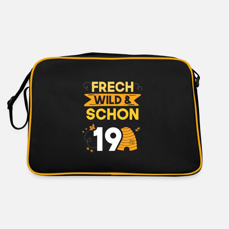 19 Jahre Geburtstag Imker Biene Retro Tasche