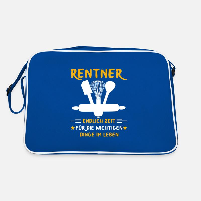 Rentner Rente Rentenbeginn Backen Bäcker Retro Tasche