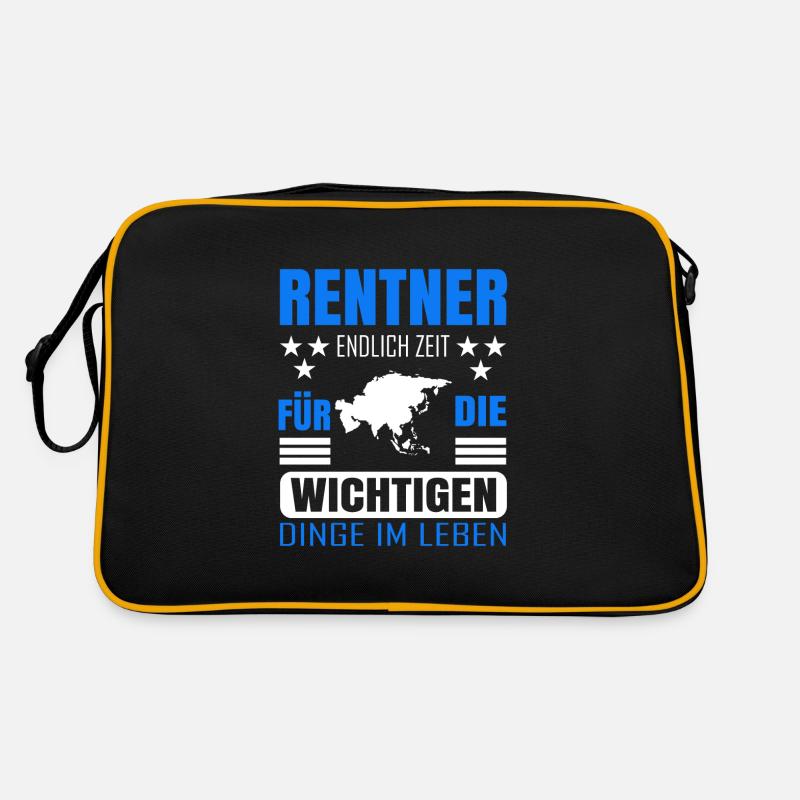 Rentner Rente Rentenbeginn Asien Retro Tasche
