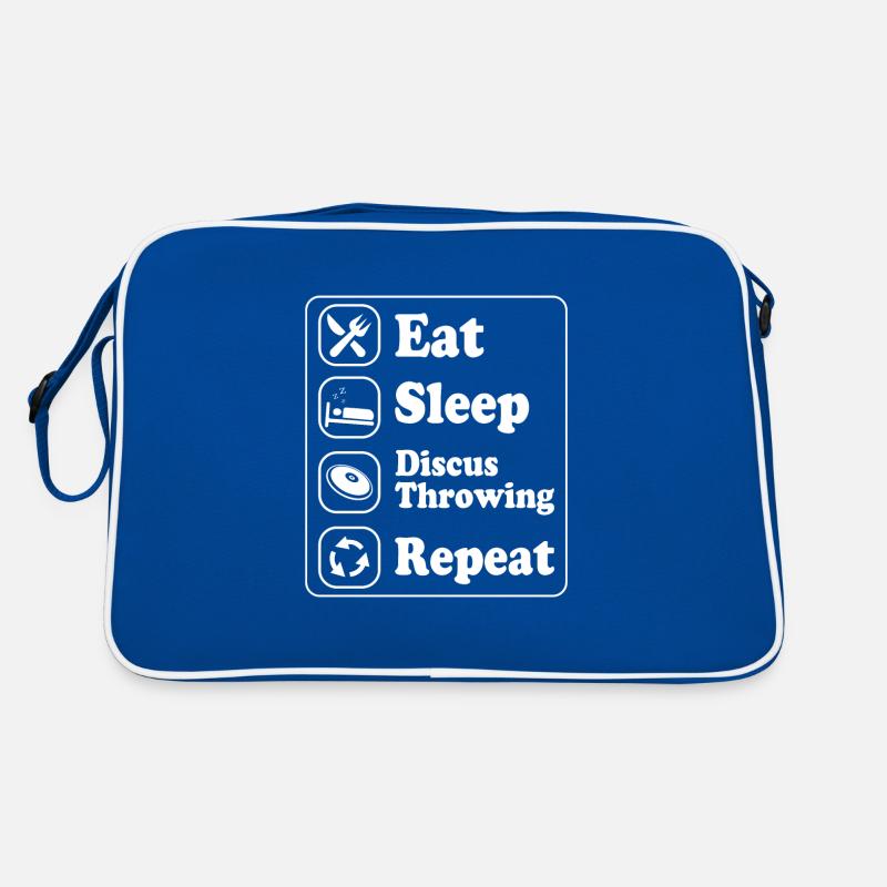 Eat Sleep Diskus werfenRepeatDiskus werfen Retro Tasche