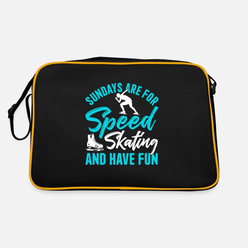 Sundays are for speed skating Retro Tasche