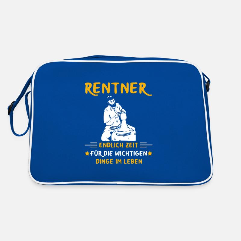 Rentner Rente Rentenbeginn Töpfern Retro Tasche